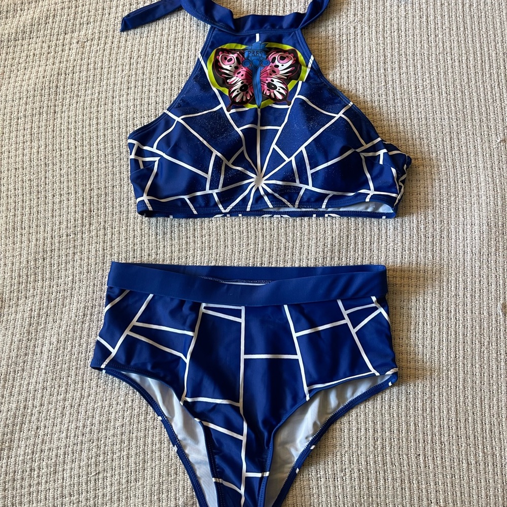 Blue Geometric Bikini Set (adult)